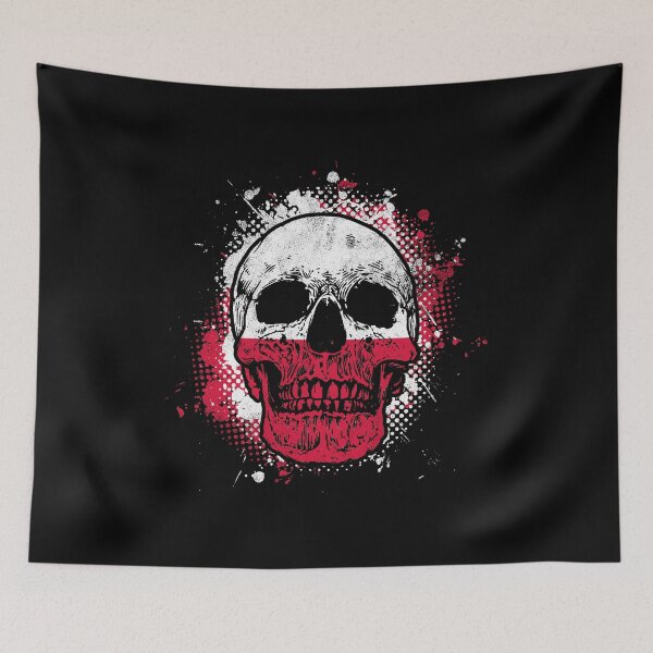 Item preview, Skull with Polish flag designed and sold by Mila1946.