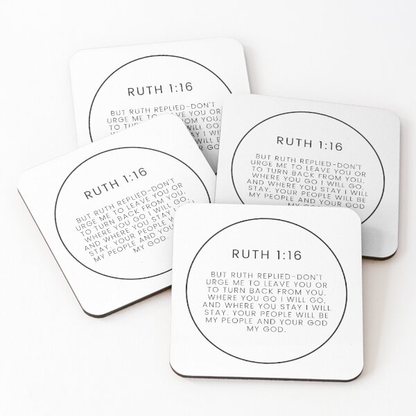 Item preview, Ruth 1 16 Minimalist Circle Bible Verse 1v16 designed and sold by GSquaredDesigns.