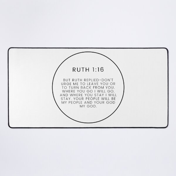 Item preview, Ruth 1 16 Minimalist Circle Bible Verse 1v16 designed and sold by GSquaredDesigns.