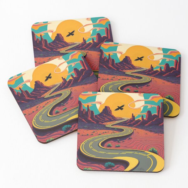 Item preview, Trippy Desert Road Trip designed and sold by EvyeniaArt.