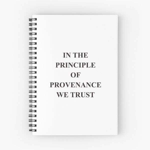 Item preview, In the principle of provenance we trust designed and sold by Arxiu Today.