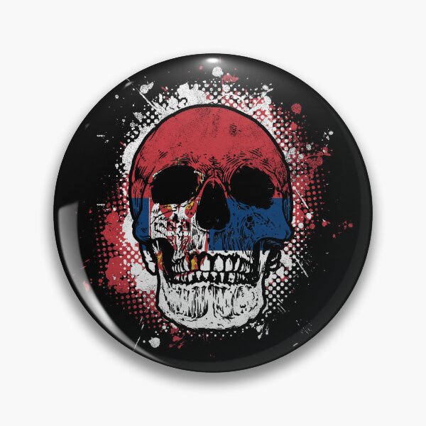 Item preview, Skull with Serbian flag designed and sold by Mila1946.
