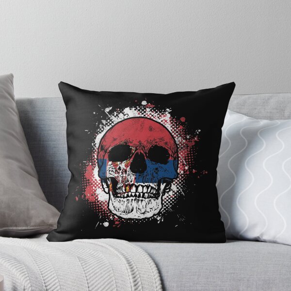 Item preview, Skull with Serbian flag designed and sold by Mila1946.