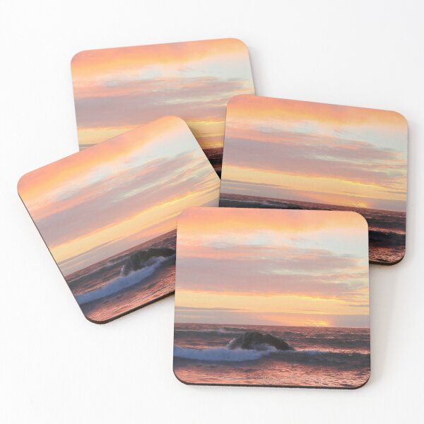 Item preview, Pastel Ocean Sunset with Breaking Surf designed and sold by outdoorstudio.