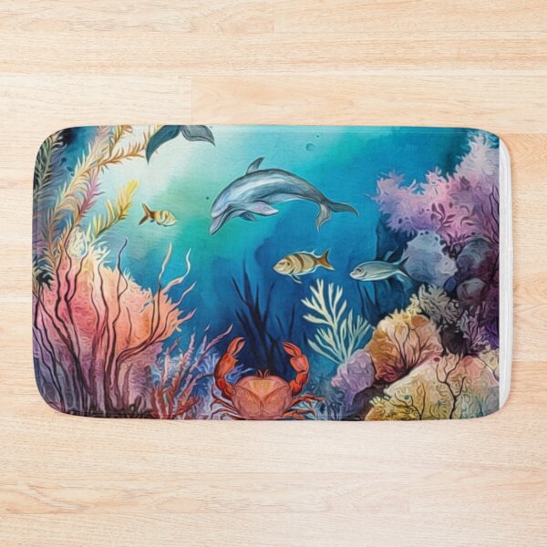Item preview, Dolphins Underwater Scene designed and sold by HappyLifeCreate.