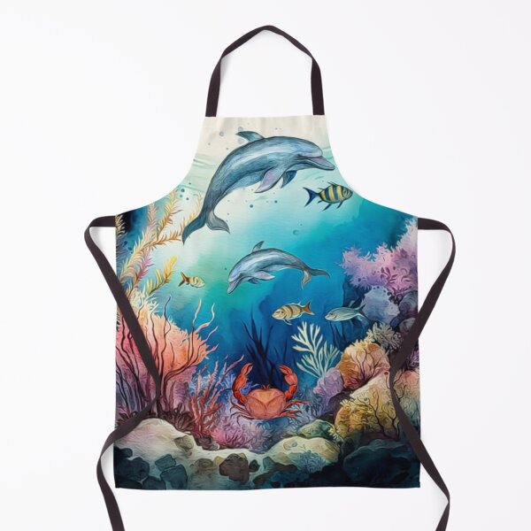 Item preview, Dolphins Underwater Scene designed and sold by HappyLifeCreate.
