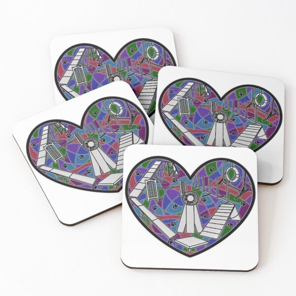 Item preview, Stained Glass Agility Heart designed and sold by balti014.
