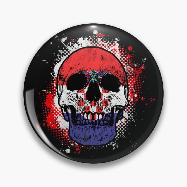 Item preview, Skull with Croatian flag designed and sold by Mila1946.
