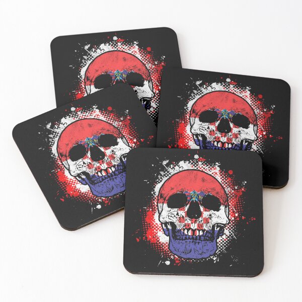 Item preview, Skull with Croatian flag designed and sold by Mila1946.