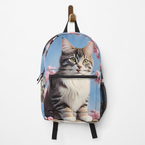 Item preview, Cat in a cherry blossom tree - Modern digital art designed and sold by Ai-michiart.
