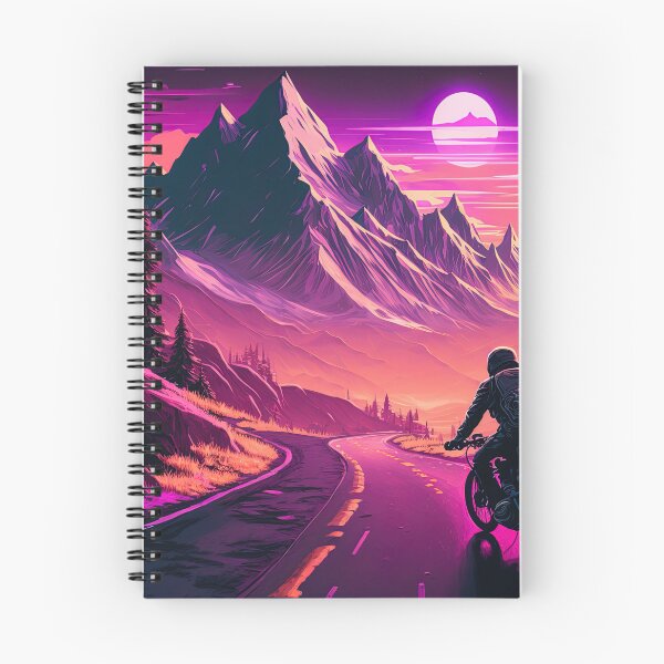Item preview, lone biker ride on sunset synthwave designed and sold by artyficial-.