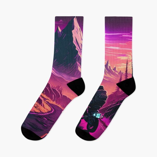 Item preview, lone biker ride on sunset synthwave designed and sold by artyficial-.