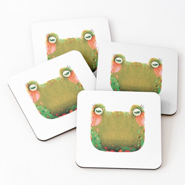 Item preview, Cute Green Frog designed and sold by Martyna Kamieńska.