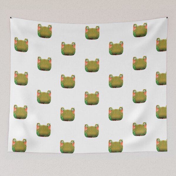 Item preview, Cute Green Frog designed and sold by Martyna Kamieńska.