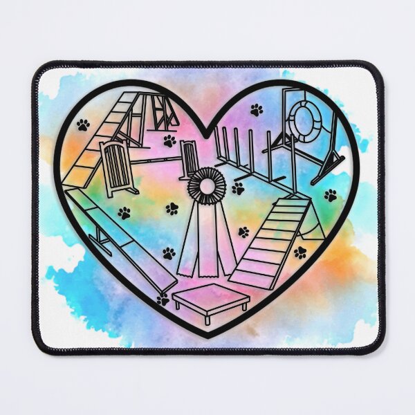 Item preview,  Rainbow Watercolor Agility Heart designed and sold by balti014.