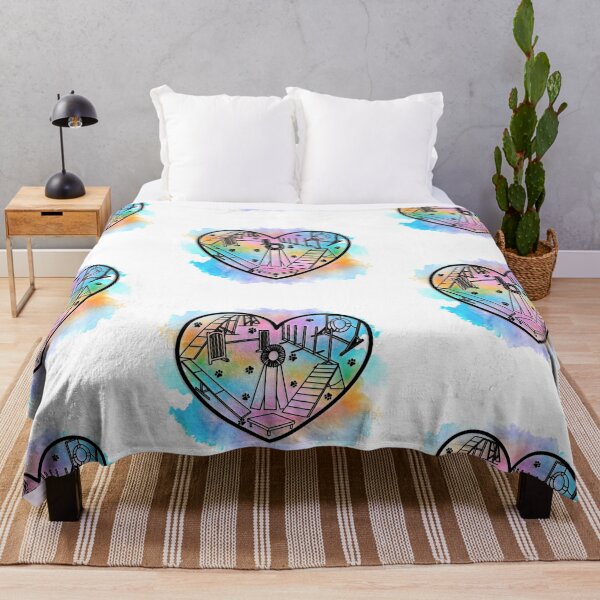 Item preview, Rainbow Watercolor Agility Heart designed and sold by balti014.