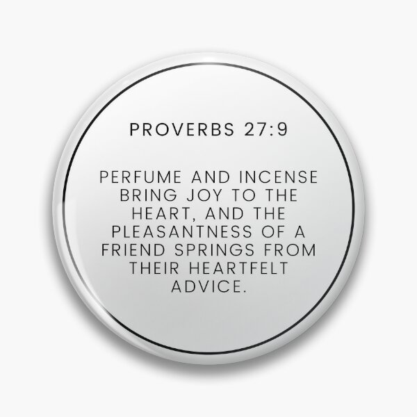 Item preview, Proverbs 27 9 Minimalist Circle Bible Verse 27v9 designed and sold by GSquaredDesigns.