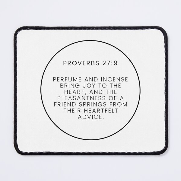Item preview, Proverbs 27 9 Minimalist Circle Bible Verse 27v9 designed and sold by GSquaredDesigns.