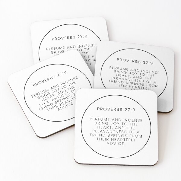 Item preview, Proverbs 27 9 Minimalist Circle Bible Verse 27v9 designed and sold by GSquaredDesigns.