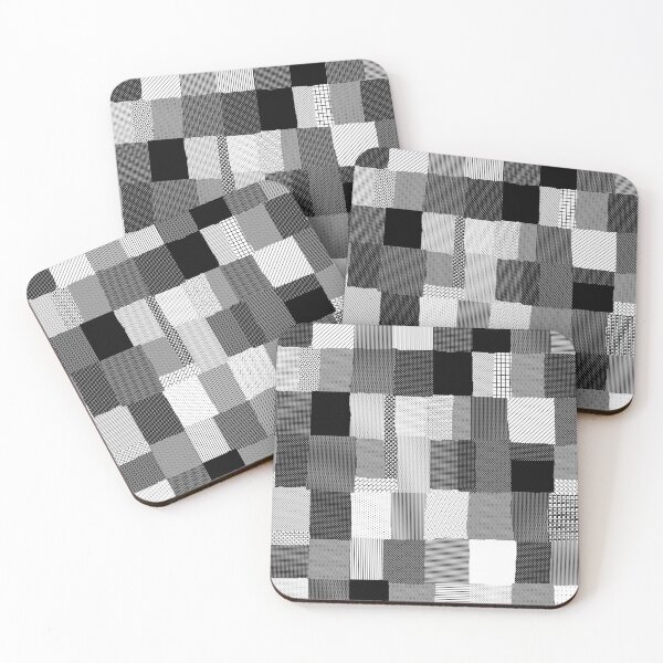 Item preview, Pixel Patchwork (Black) designed and sold by M-Greco.