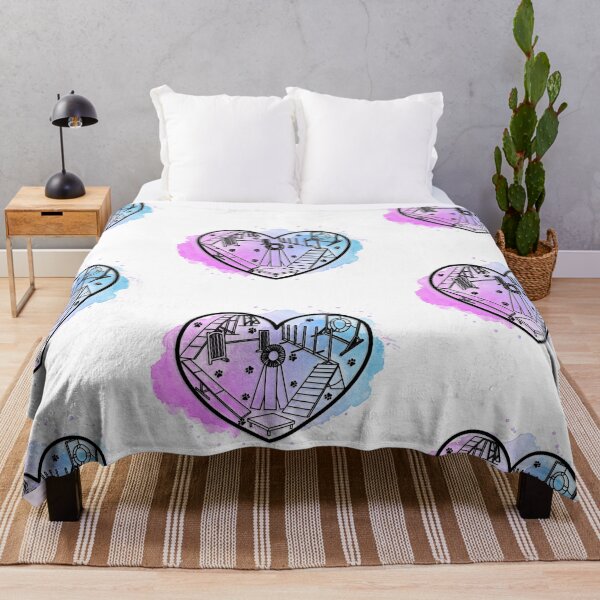 Item preview, Pink and Blue Watercolor Agility Heart designed and sold by balti014.