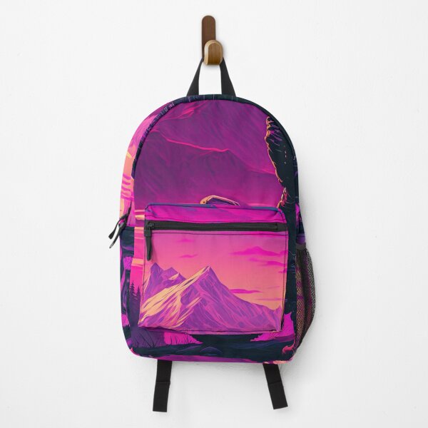 Item preview, Synthwave, A lone biker stops at a scenic overlook 2 synthwave designed and sold by artyficial-.