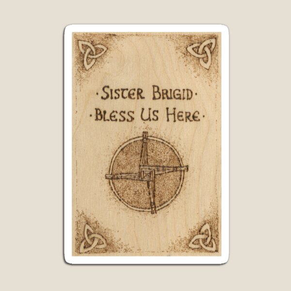 Item preview, Placa pirograbada con la bendición de la cruz de Brígida designed and sold by Brandy Woods.