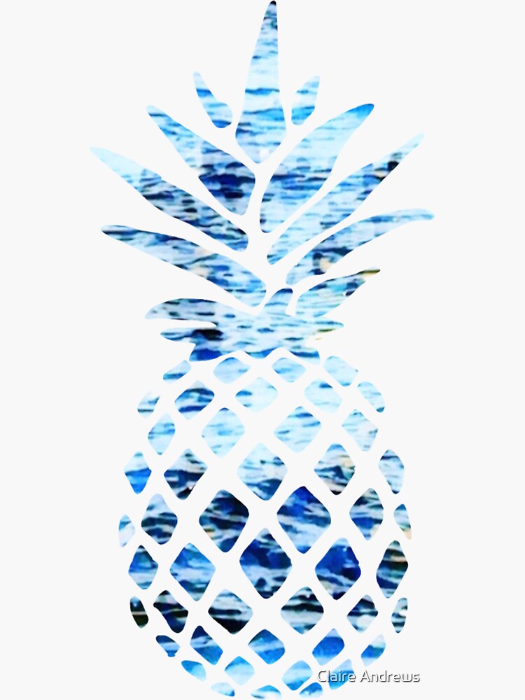 Blue Ocean Design Pineapple by Claireandrewss