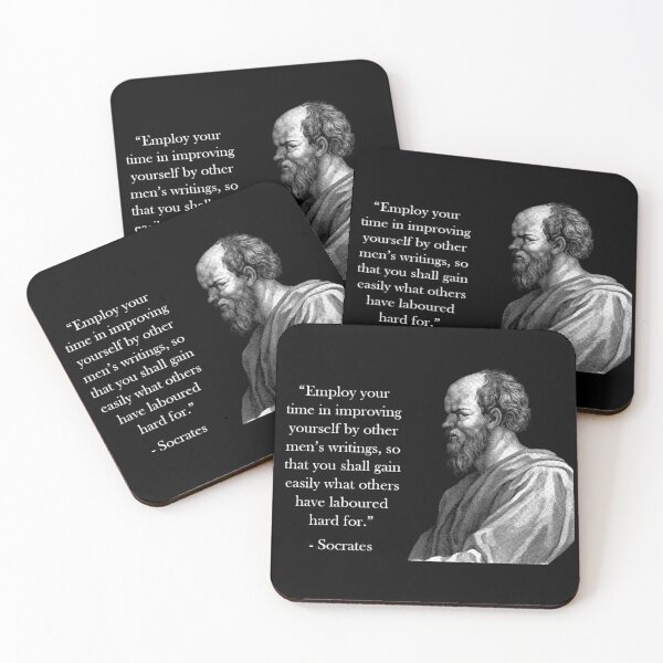 Item preview, Socrates Quote - Improving Yourself designed and sold by Reed-Inc.