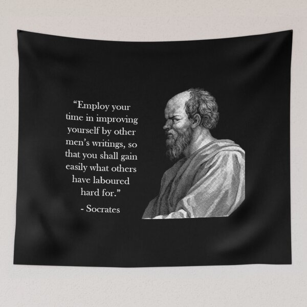 Item preview, Socrates Quote - Improving Yourself designed and sold by Reed-Inc.
