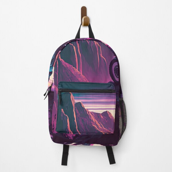 Item preview, Synthwave, A lone biker stops at a scenic overlook 3 synthwave designed and sold by artyficial-.