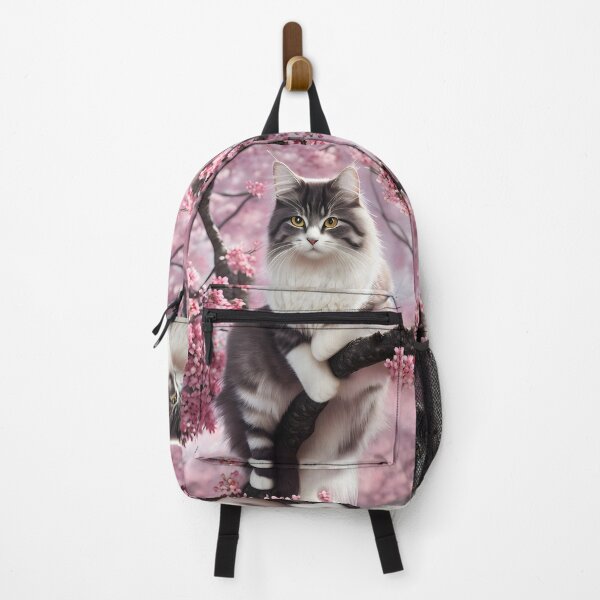 Item preview, Cat in a cherry blossom tree - Modern digital art designed and sold by Ai-michiart.
