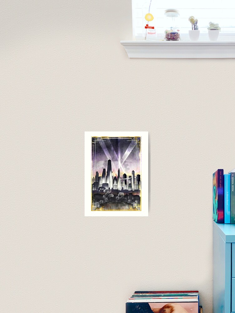 Art Deco Metropolis - Steampunk Vintage City Skyline
