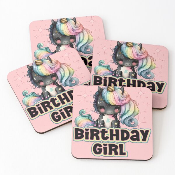 Item preview, Cute Kawaii Chibi  Unicorn Happy Birthday designed and sold by Mumzy2many.