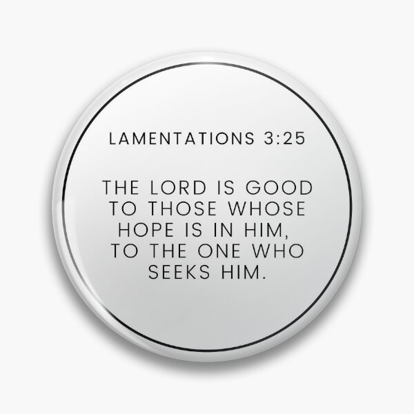 Item preview, Lamentations 3 25 Minimalist Circle Bible Verse 3v25 designed and sold by GSquaredDesigns.
