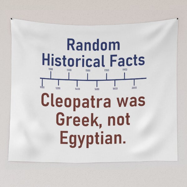 Item preview, Cleopatra Was Greek - History Fact designed and sold by CrankyOldDude.