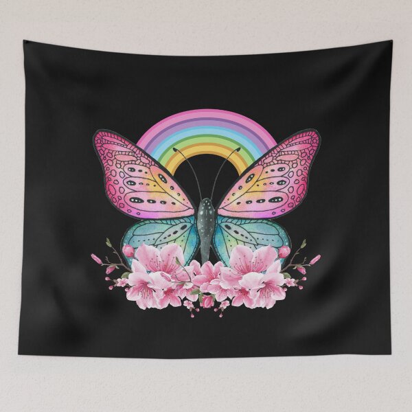 Item preview, Colorful Butterfly Rainbow designed and sold by HappyLifeCreate.