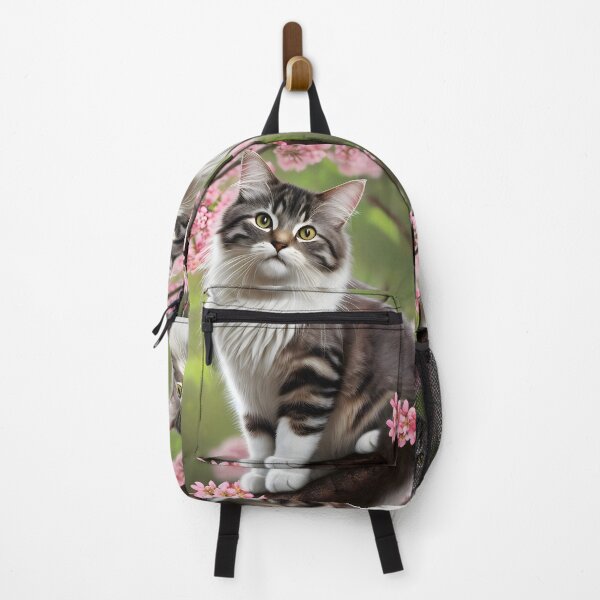 Item preview, Cat in a cherry blossom tree - Modern digital art designed and sold by Ai-michiart.