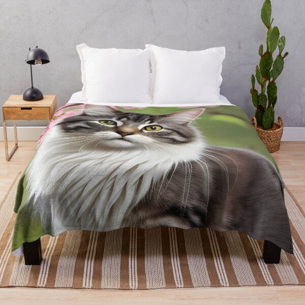 Item preview, Cat in a cherry blossom tree - Modern digital art designed and sold by Ai-michiart.