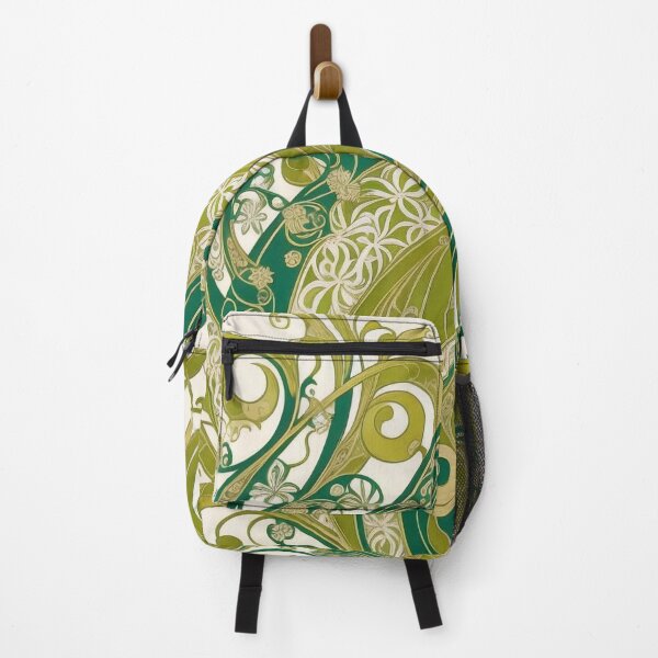 Item preview, Vintage Alphonse Mucha Art Nouveau Flowing Flower Motif designed and sold by entwithanaxe.