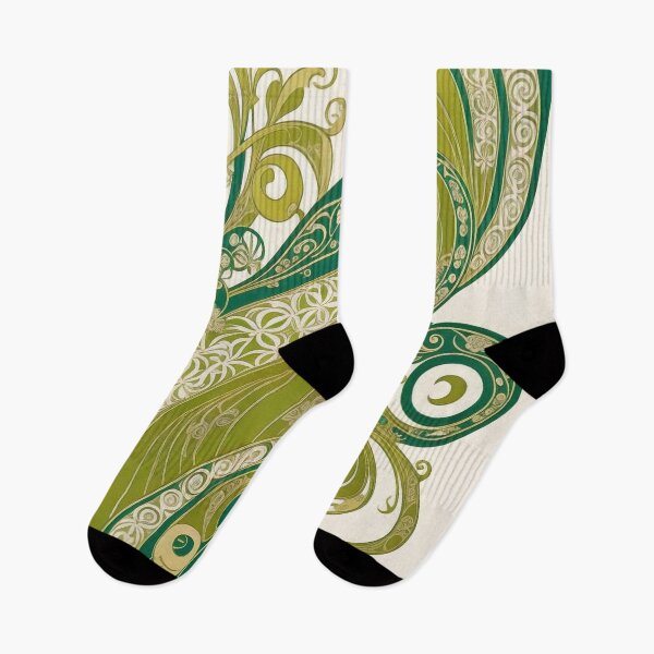 Item preview, Vintage Alphonse Mucha Art Nouveau Flowing Flower Motif designed and sold by entwithanaxe.