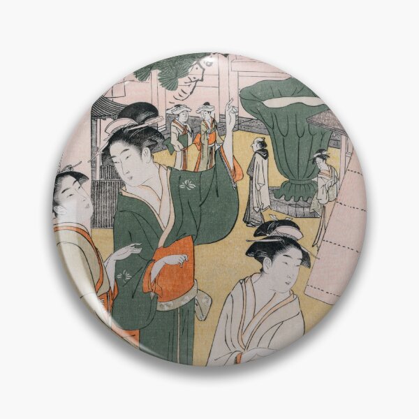 Item preview, Women Resting in the Votive Picture Hall - Chobunsai Eishi designed and sold by LeiWeiss.
