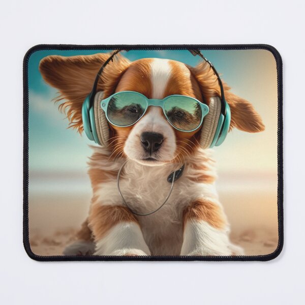Item preview, Boyish Cutest Happy Beach Puppy Dog designed and sold by ArtificialEye.