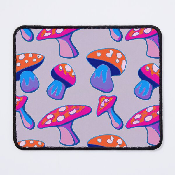 Item preview, Painted colorful psychedelic acid fly agaric mushrooms designed and sold by HappyTrippy.