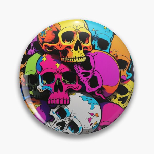 Item preview, Pile of Colorful Skulls 2 designed and sold by CopperCity Dungeon.