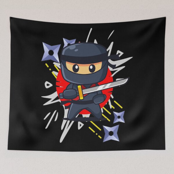 Item preview, Cartoon Cool Ninja Boy designed and sold by AEROSPACE-IND.