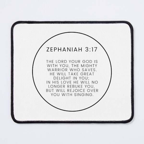 Item preview, Zephaniah 3 17 Minimalist Circle Bible Verse 3v17 designed and sold by GSquaredDesigns.
