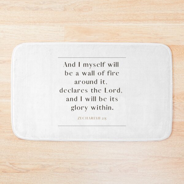 Item preview, Zechariah 2 5 Minimalist Square Bible Verse 2v5 designed and sold by GSquaredDesigns.