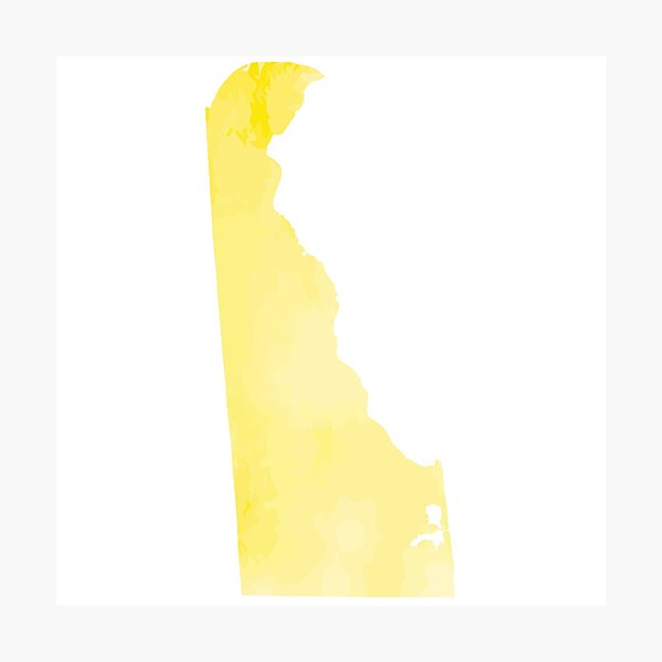 Item preview, Yellow Watercolor Delaware designed and sold by kevgib.