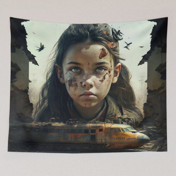 Item preview, Lost in the Dystopia: Sad Children at the Metro Station designed and sold by DaniFantasy.